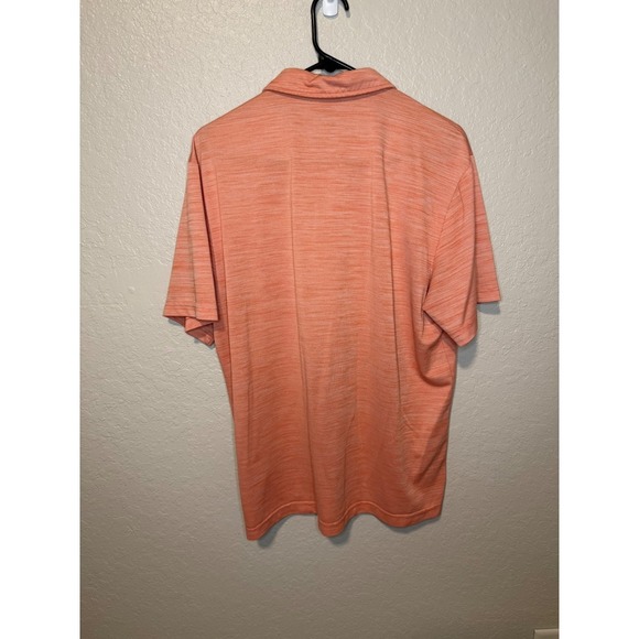 Attack Life Coral Orange Golf Polo Shirt Mens - Picture 2 of 3